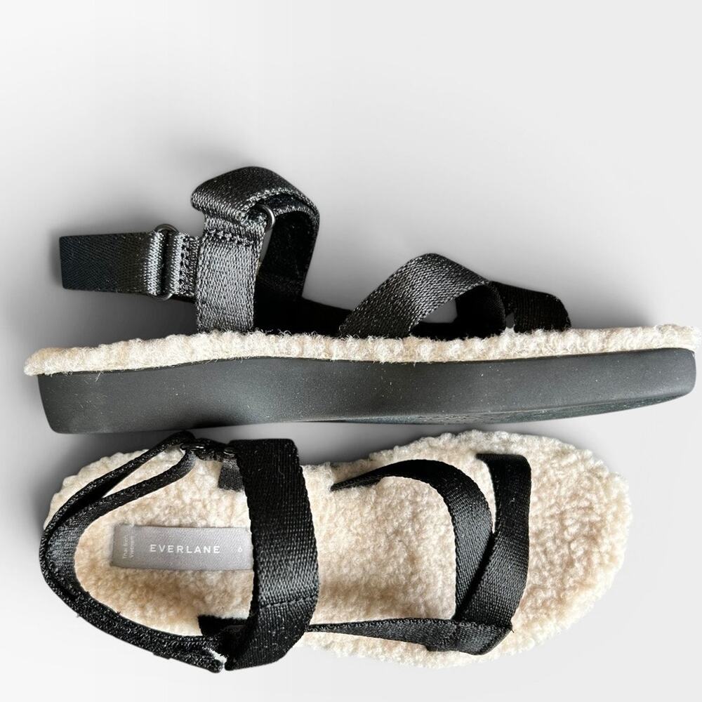 Everlane Women’s ReNew Teddy Nylon Sport Sandal Adjustable Black Size 5 NIB